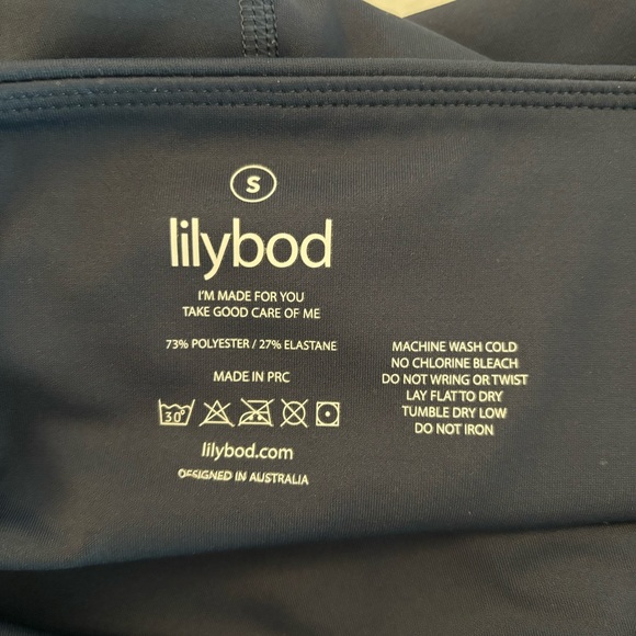 Lilybod Becca long leggings in navy SZ S. NWOT - Picture 3 of 10